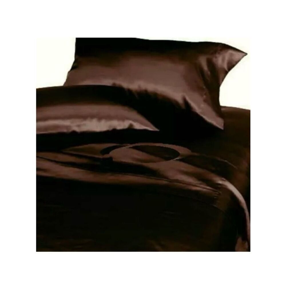 NWT DIVATEX Satin Brown Sheet Set New in Package